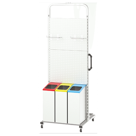 4900 – TEMİZLİK STANDI ÇİFT YÖNLÜ ATIK KUTULU